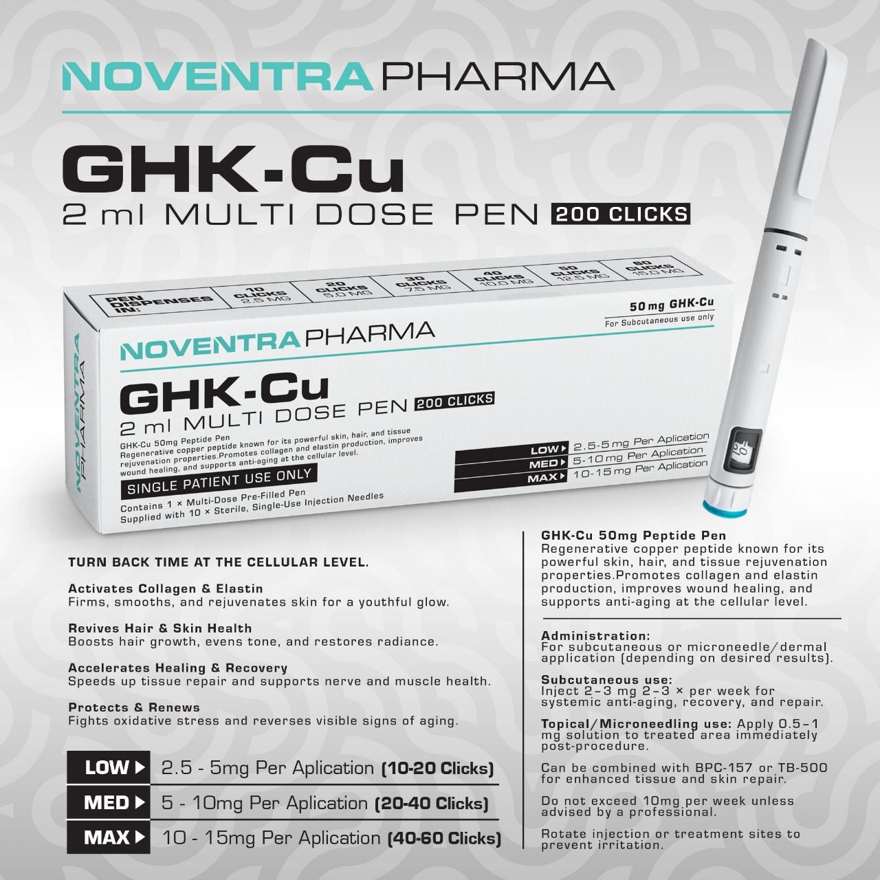 Noventra GHK-CU 50mg